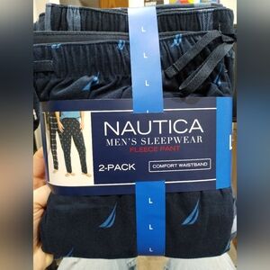 Nautica Men's Sleepwear Pant 2 pack (Large)